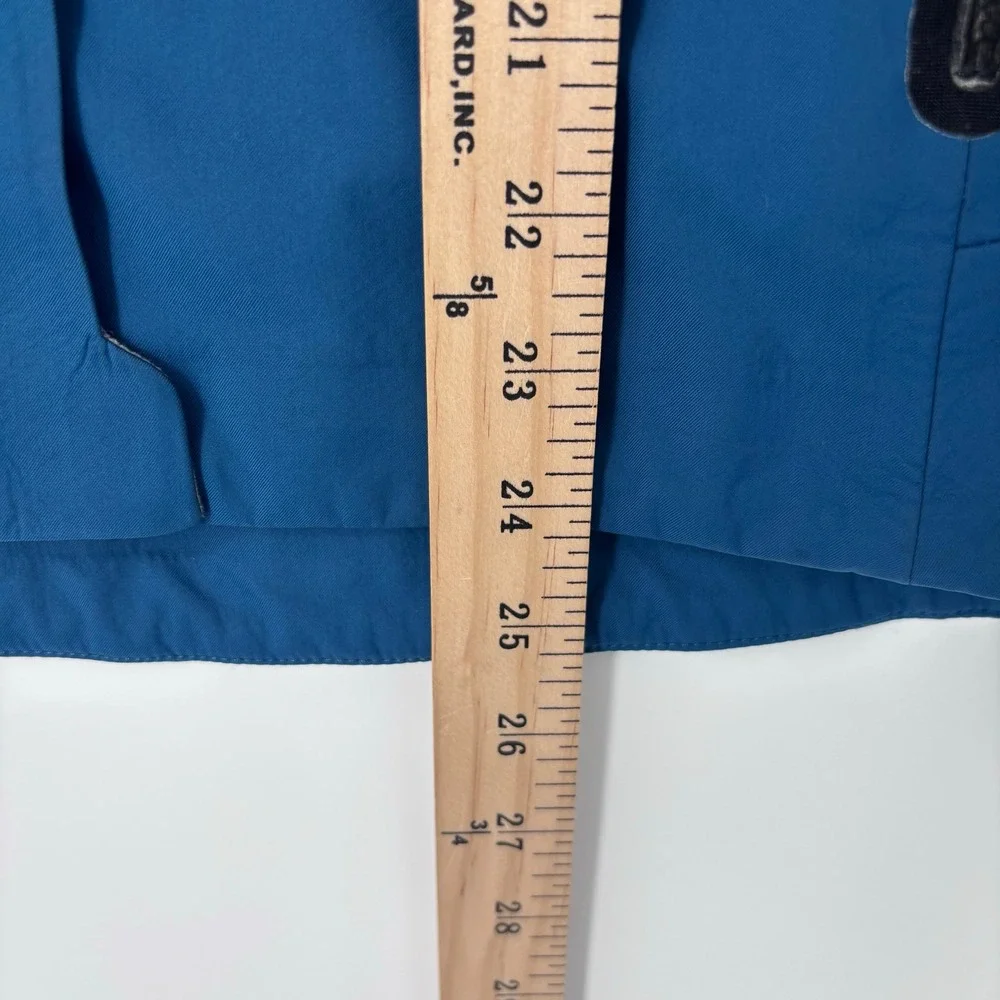 Outdoor Research Solitude Softshell Jacket Womens Medium Blue Fleece Lined *FLAW